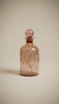 Cedar Night Glass Carafe With Etched Details