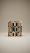 Minimalist Arch-Patterned Tech Organizer